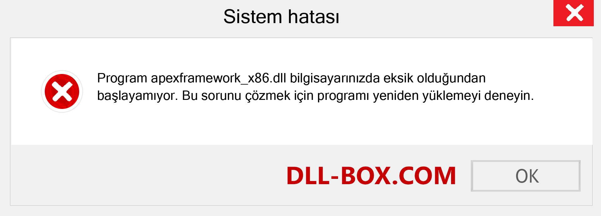 apexframework_x86.dll dosyası eksik mi? Windows 7, 8, 10 için İndirin - Windows'ta apexframework_x86 dll Eksik Hatasını Düzeltin, fotoğraflar, resimler